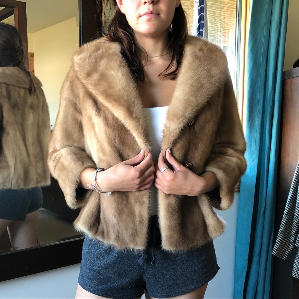 Vintage real mink jacket